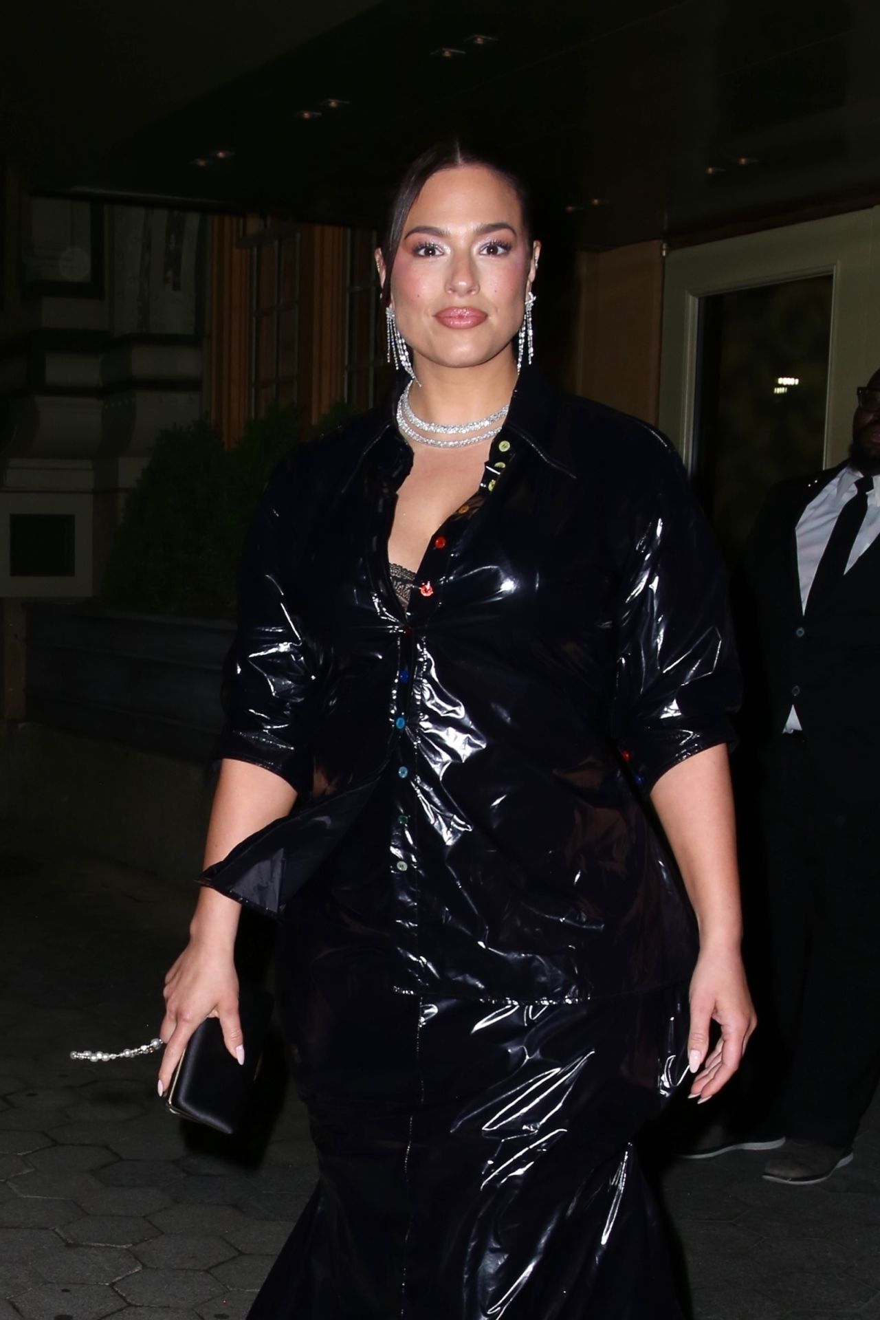 Ashley Graham Leaves the Kings Trust Event in New York